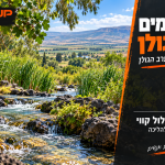 מסלול מעיינות במערב הגולן – טיול שטח בין נוף למים