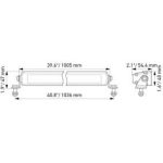 מידות המוצר פנל לד בר HELLA Black Magic LED Bar 32