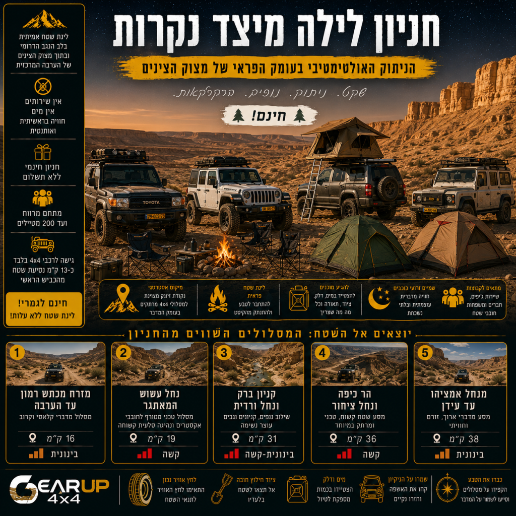 חניון לילה מיצד נקרות